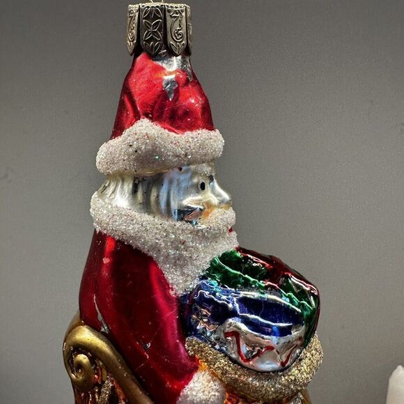 Vintage Waterford Glass Or Ament Hand Blown And Hand painted - Picture 6 of 12